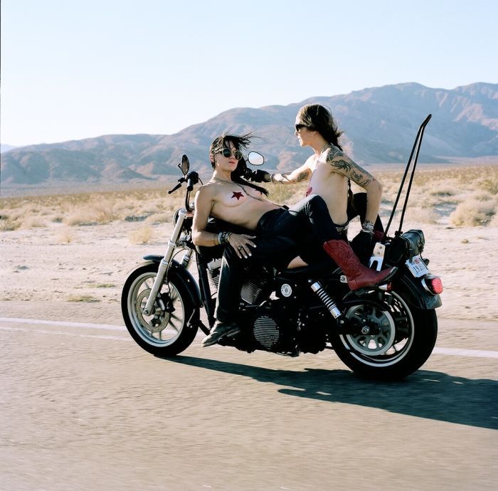 Girls on a motorcycle in Antananarivo