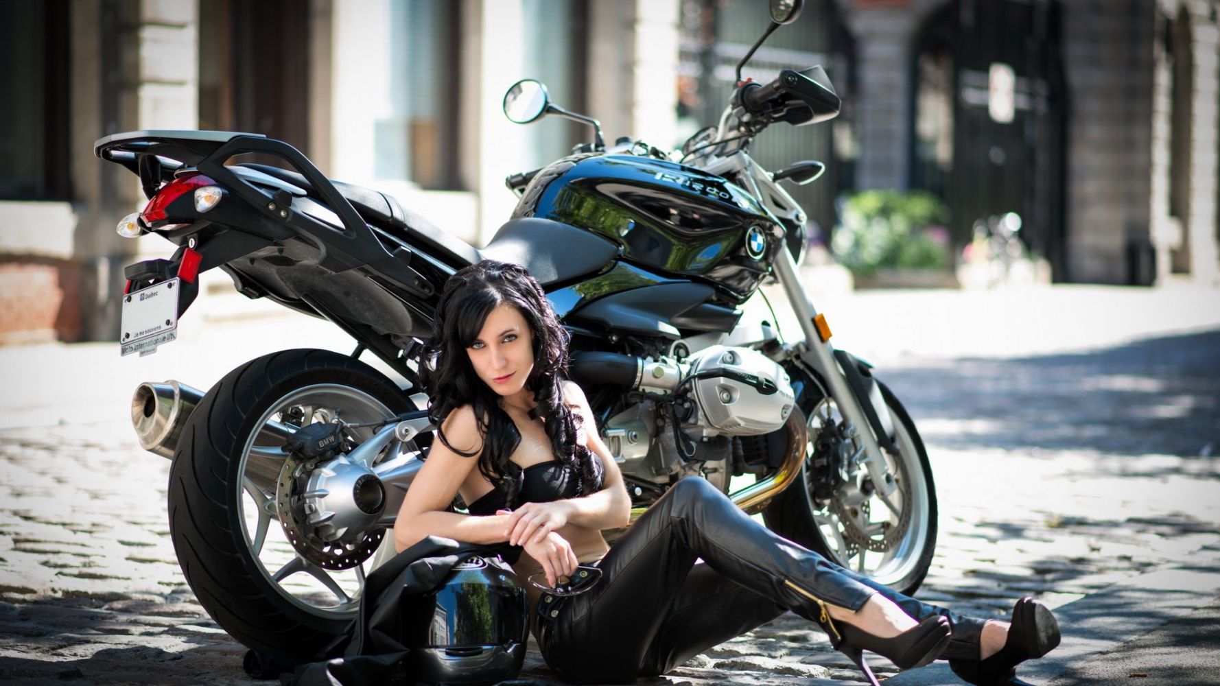 European women on bikes in Antananarivo